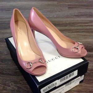 NWT GUCCI Open Toe Heels